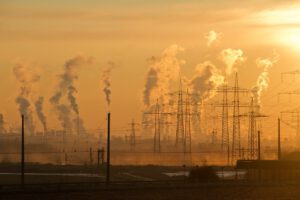 industry, environmental pollution, smog, sunrise, air pollution, air, environmental protection, nature, pollution, smoke, chimney, steam, evening sky, poisonous, environment, power plant, industrial plant, exhaust, factory